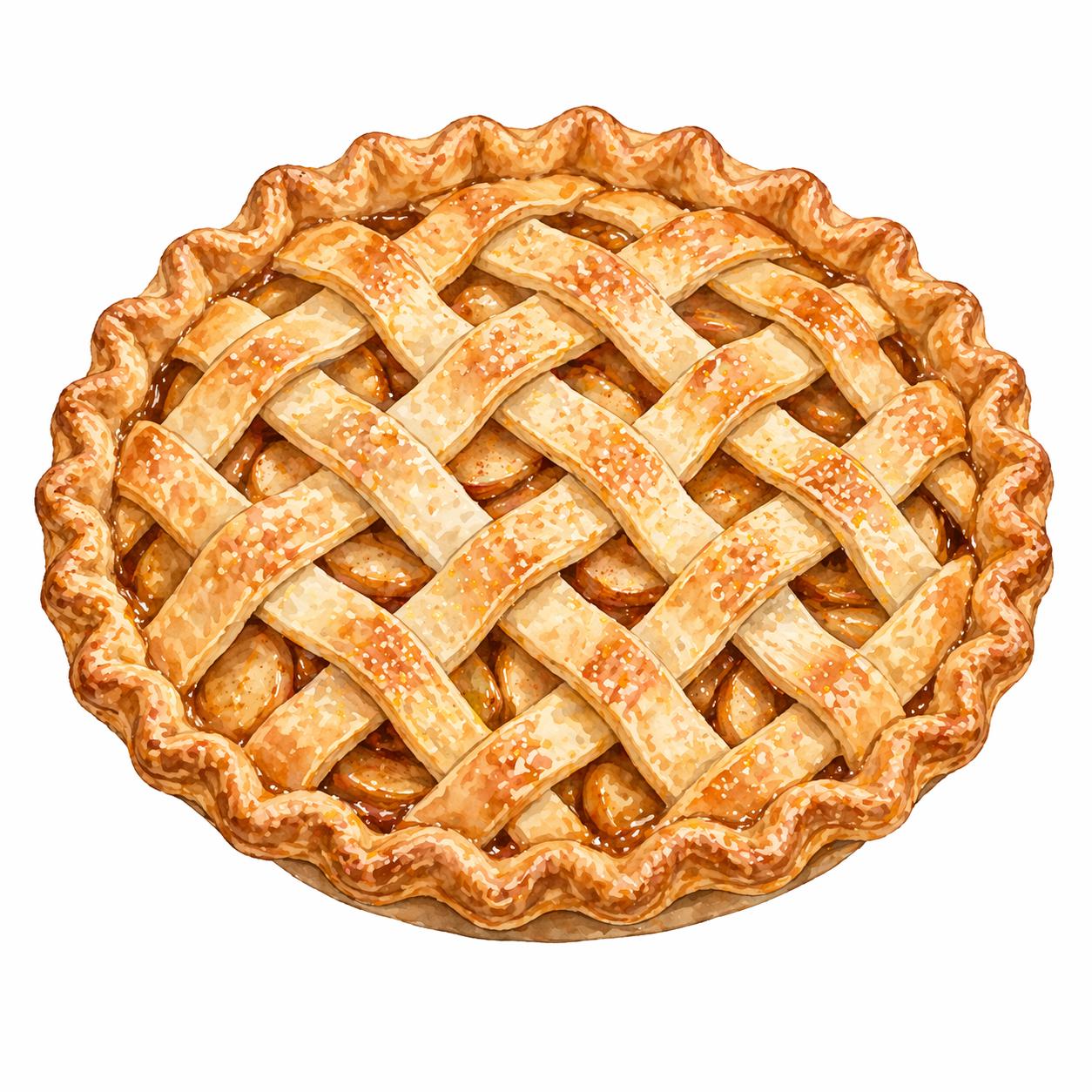 Apple Pie Illustration PNG / SVG for Stickers, Shirts, and Sublimation ...