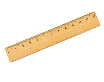 Realistische Holzlineal Clipart mit transparentem PNG und SVG Digital Download für Sublimationshandwerk