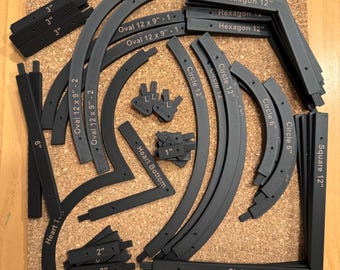 Modular Stained Glass Layout Frame Sets