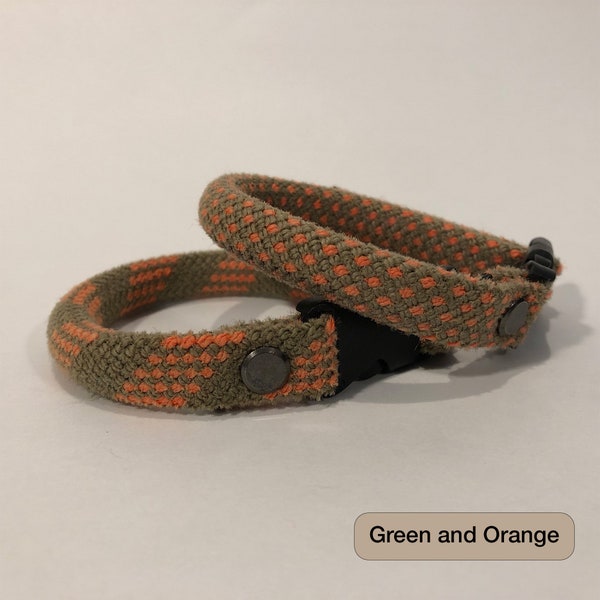Bracelets made from retired climbing rope (set of 2)