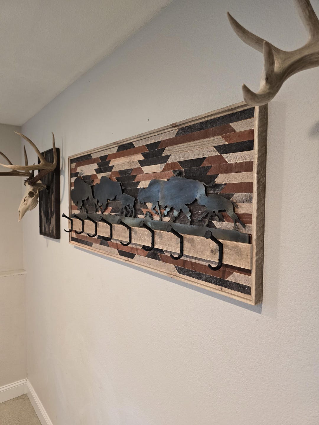 The Hide Rack Rustic Coat Rack/ Hide Hanger - Etsy