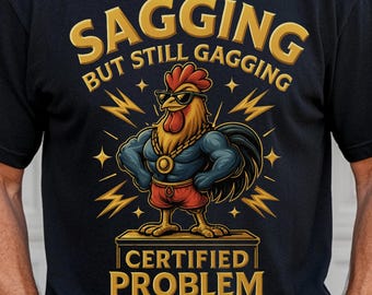Rolig morfar-T-shirt: Slappna av men fortfarande kväljningar - Pensioneringshumor