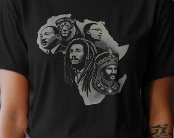 T-shirt med svarta ledare, afrocentrisk pride-tröja