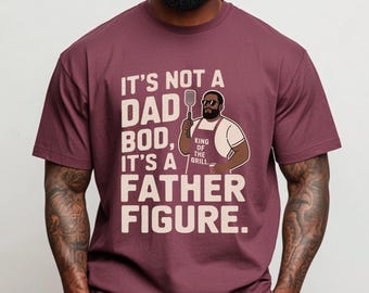 Pappafigur BBQ-t-shirt: Rolig pappa grillmästare-t-shirt