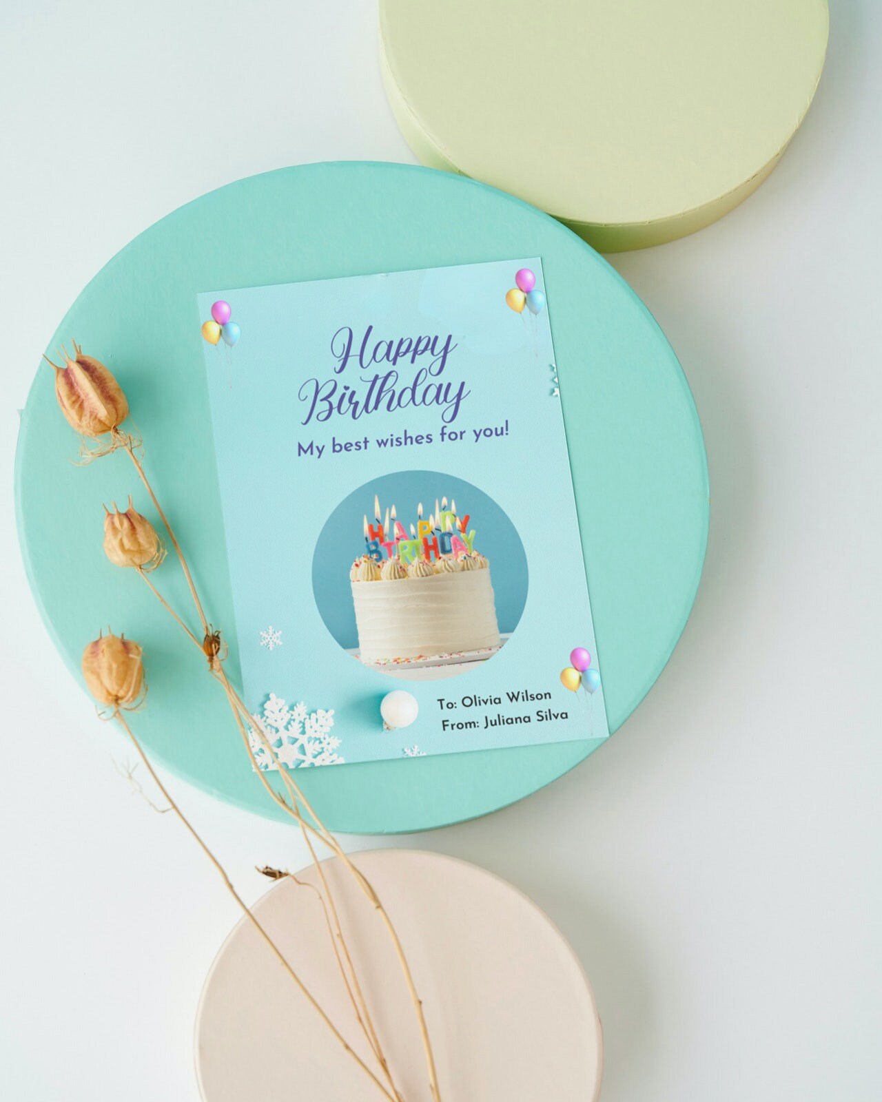 Printable Birthday Card, Instant Download, Digital Greeting Card, Happy ...