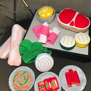 Korean BBQ Pretend Play Food Set