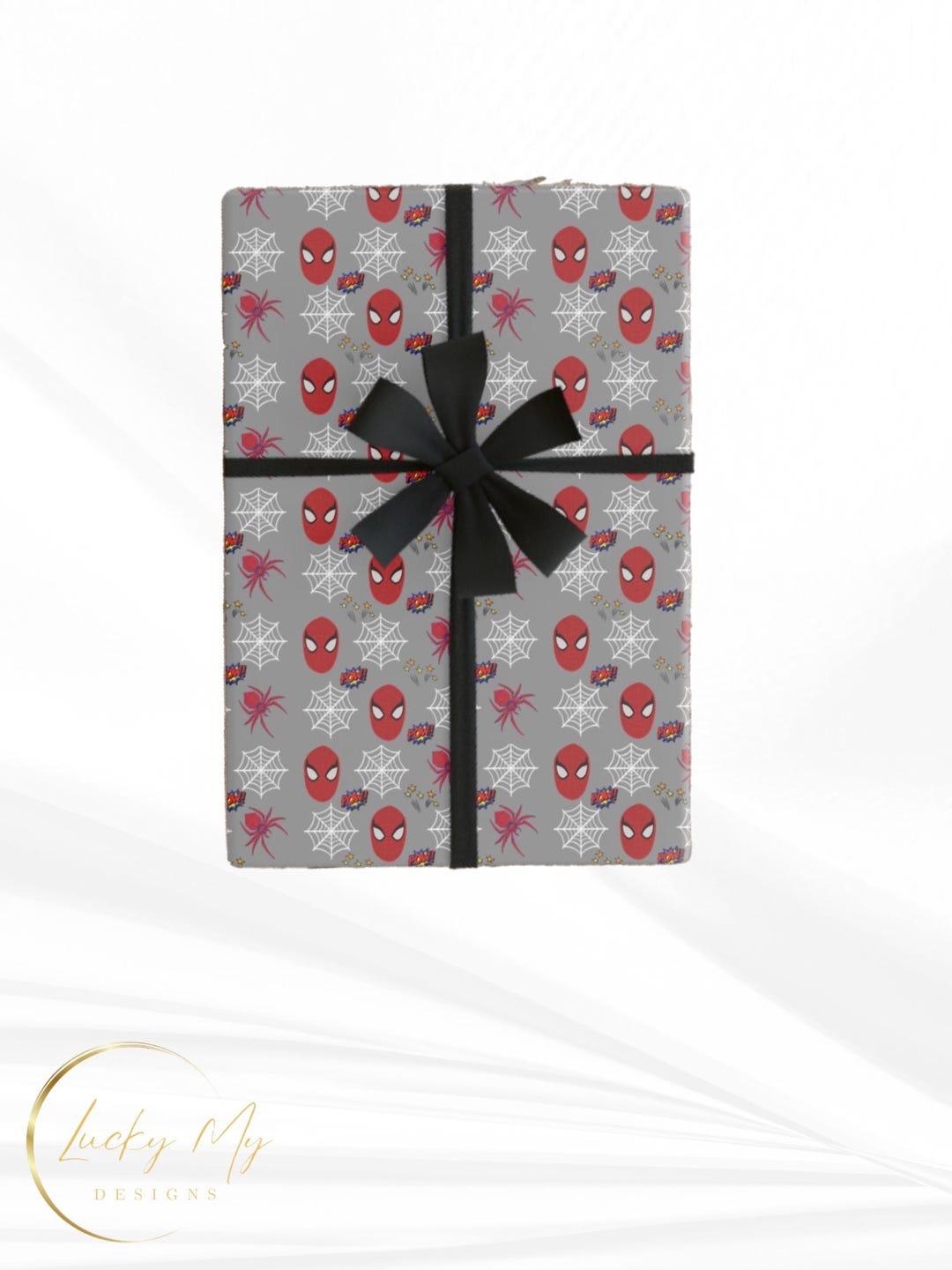 Spiderman Super Hero Personalised Gift Wrapping Paper Fathers Day