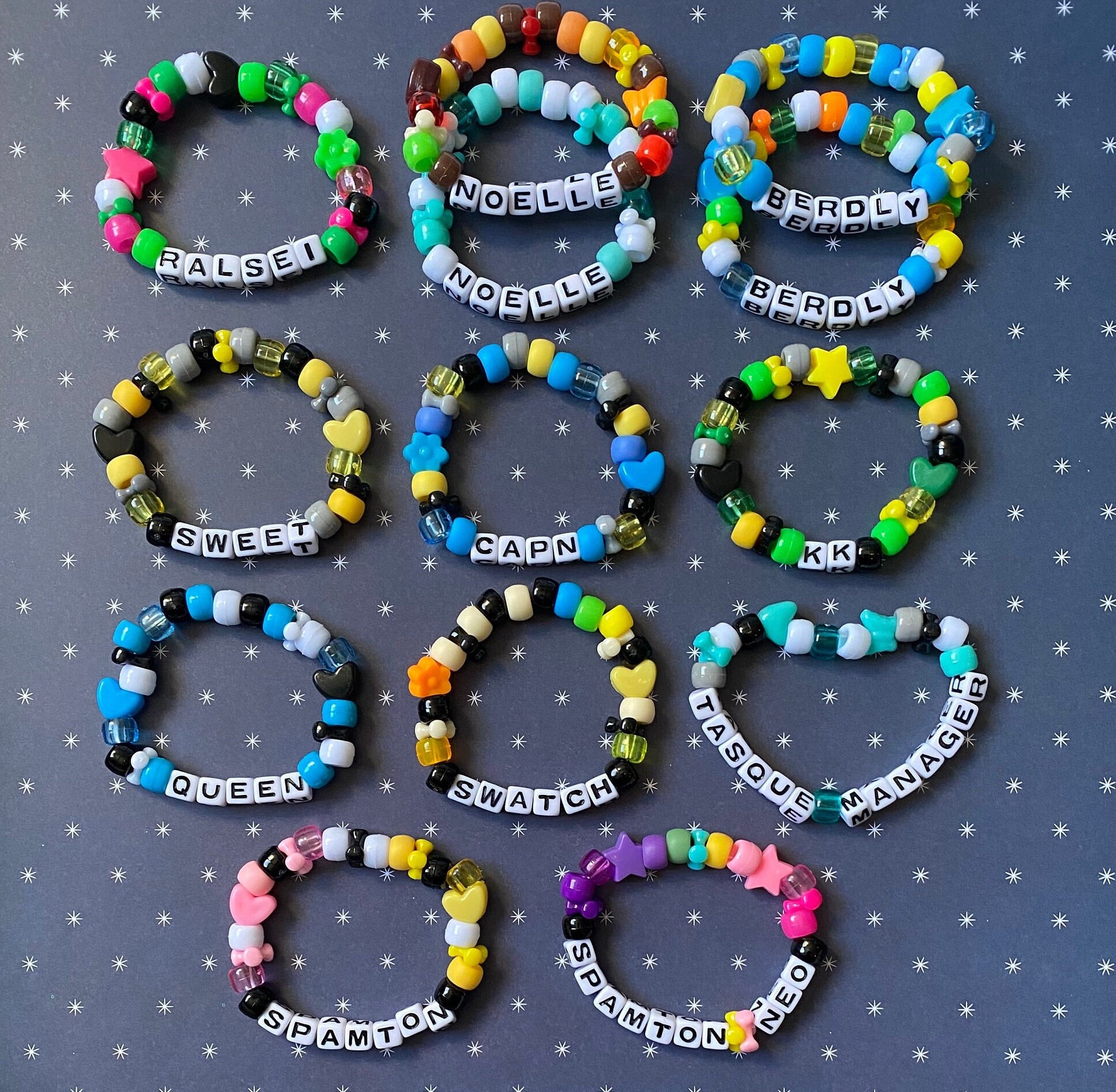 Deltarune Chapter 2 Inspired Handmade Character Kandi Bracelets
