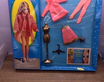 1970 Topper Toy Dawn Doll Peachy Keen Vintage Fashion Outfit NRFB NEW Nos