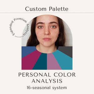 Personal Color Analysis, Custom color palette 70-100 colors, Season typing (16-Season System) by a stylist with 10 years of experience