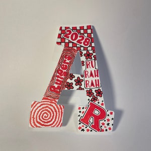 Custom College Wooden Letter - Etsy