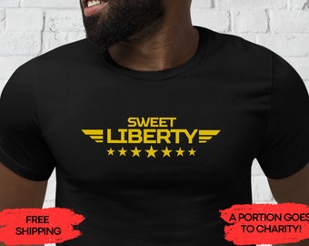 Sweet Liberty T-shirt, Helldiver, Gamer Shirt, Father's Day Gift, Gifts for Him, Husband Gift, New Husband Gift, Girlfriend, Boyfriend gift