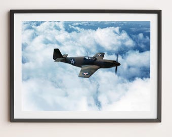 P-51 マスタング「グラマラス グレン」カットアウェイ ポスター アート P-51 マスタング「グラマラス グレン」カットアウェイ ポスター アート