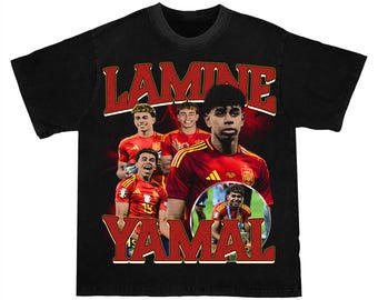Design Lamine Yamal - Tshirt Bootleg DTG + DTF + MOCKUP