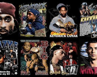 I will create custom bootleg style tshirt designs 90s rap, vintage, streetwear