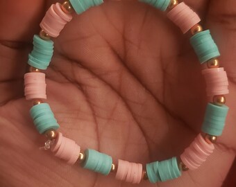 Pink And Blue Bracelet