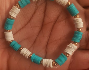 Blue And White Bracelet