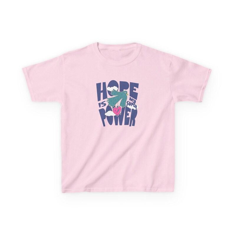 Inspirational Gift for Brave Kids, Youth Shirt, Gift for Children, Encouraging T-Shirt, Cotton Kids Wear, Motivational Cancer Survivor image 8