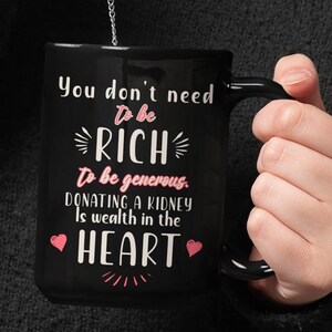 Living Kidney Donor Mug, Kidney Donor , Kidney Hero, Kidney Transplant Warrior, Kidney Awareness, Donor Hero