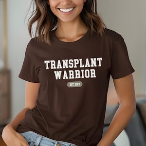 Camiseta de guerrero de trasplante, regalo personalizado de fecha de trasplante de órgano, camiseta de sobreviviente personalizada, trasplante de corazón, camiseta de trasplante de hígado, regalo de riñón