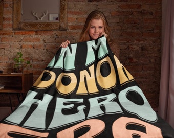 Donor Hero Sherpa Blanket: Transplant Gift