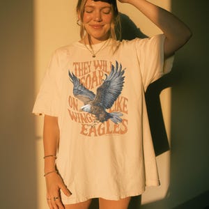 Soar on Wings Like Eagles T-Shirt, Christian T-Shirt, Isaiah 40:31 Bible Verse Tee, Faith-Based Graphic Tee, Vintage Christian Tee, Gift