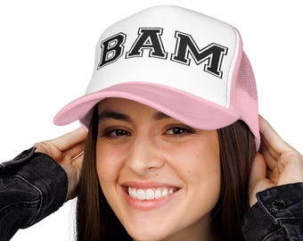 Mahjong BAM Trucker Hat – Embroidered Foam Mesh Back Hat for Mahjong Players, Dot Bam Crack Gaming Gift