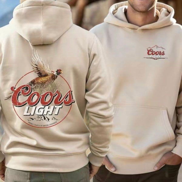 Tee Luv Men's Cold As The Rockies Coors Light Beer Charcoal Gray Shirt