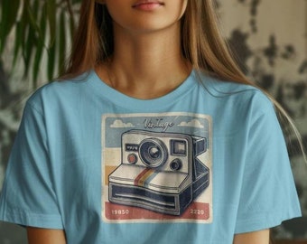 Vintage 1974 Limited Edition Polaroid T-Shirt, , 1974 Birthday Shirt, 50th Birthday Gift For Women, 50th Birthday Men