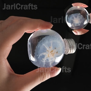 Blue Stuffed Jellyfish, Real Stuffed Jellyfish, Wet Stuffing, Ethical Wet Stuffing Production, Gifts For Animal Lovers