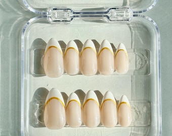 Handmade bridal french nails
