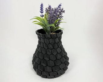 Honeycomb Vase | Mothers Day Gift from Son | Eco-Friendly Products | 3D Printed Planter | Home Decore Work from Home Gift | Book Shelf Decor