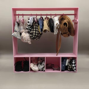 Labubu Closet/Wardrobe Large Pastel Colors Plus 10 Labubu Hangers