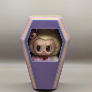 Labubu Rainbow Coffin Display/Keychain