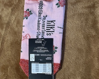 Studio Ghibli Kiki's Delivery Service Jiji Glitter No-Show Socks