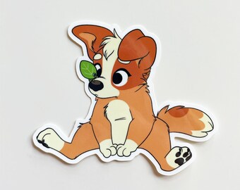 Bingo Leaf Bug Bluey 3" Glossy Vinyl Sticker