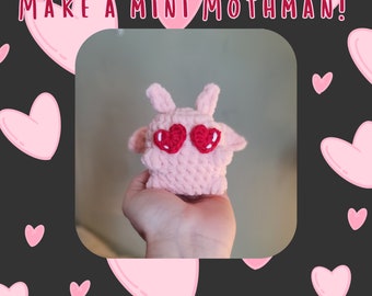 Make a mini Mothman crochet pattern