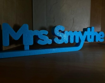 Personalized Name Stand for Desk | Teacher Gift | Office Decoration