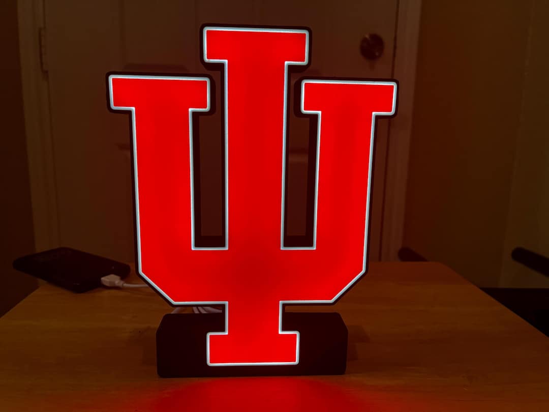 Indiana University LED Sign | Hoosiers Lightbox - Etsy