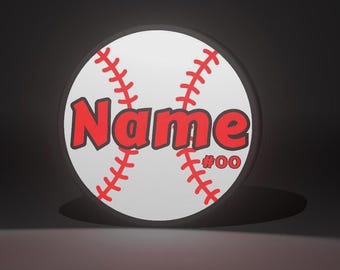 Personalized Baseball Lightbox