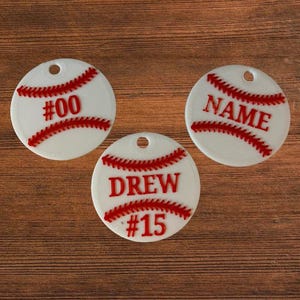 Personalized Baseball Keychain