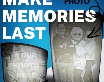 3D Printed Photo | Custom Lithophane with Stand | Personalized Backlit Photo Gift