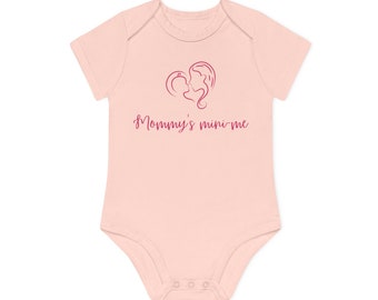 Mommy's mini-me | Organic cotton baby bodysuit | Cute baby gift | UNISEX baby gift | Short sleeve baby bodysuit