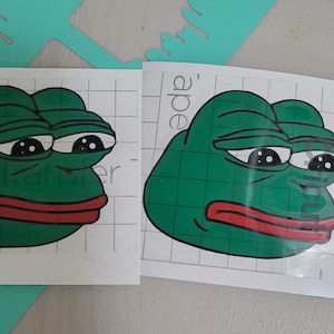 Pepe Vinyl Sticker (Meme Frosch)