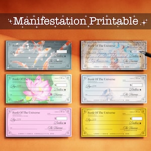 Chèques manifestes d'abondance : téléchargement instantané au format PDF pour les manifestes monétaires et les tableaux de visualisation