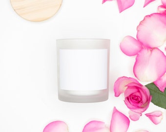 Candle Frosted (Pink Wick) Glass
