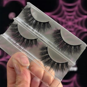Kawaii anime doll wispy volume false eyelashes vegan plant derived hemp