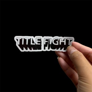 TF pop punk hardcore shoegaze band sticker for laptop, phone, notebook, journal, planner bild 4