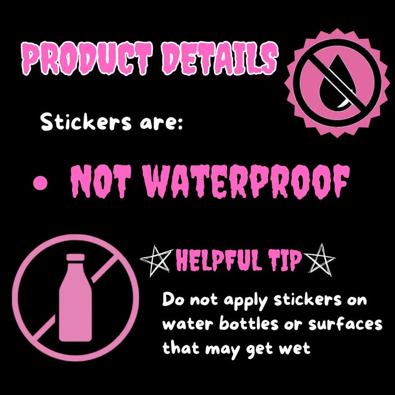 TF pop punk hardcore shoegaze band sticker for laptop, phone, notebook, journal, planner bild 2
