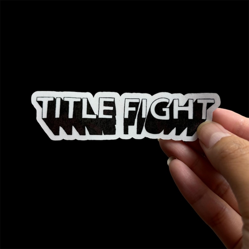 TF pop punk hardcore shoegaze band sticker for laptop, phone, notebook, journal, planner bild 1
